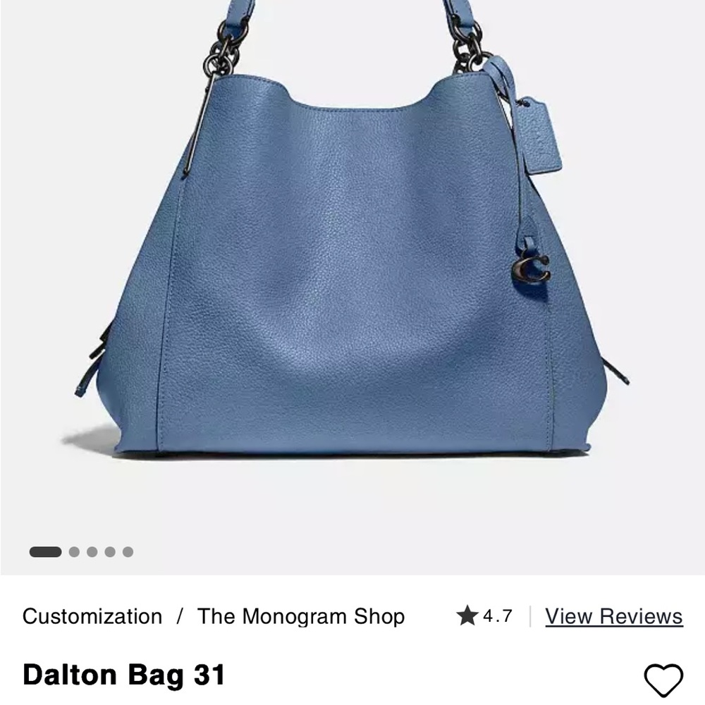 Coach Dalton Shoulder Bag - Light Blue